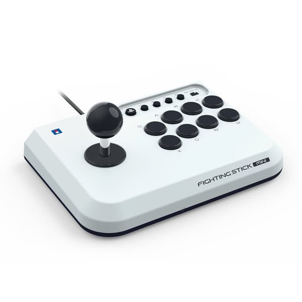HORI - Fighting Stick Mini for PlayStation5 - White - 8 inches by 6 inches (PlayStation 5)