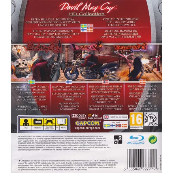 Devil May Cry HD Collection Playstation 3 PS3 Classics HD (Käytetty)