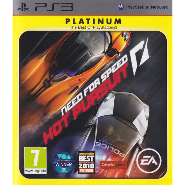 Need for Speed Hot Pursuit Playstation 3 PS3 Platinum (Begagnad)
