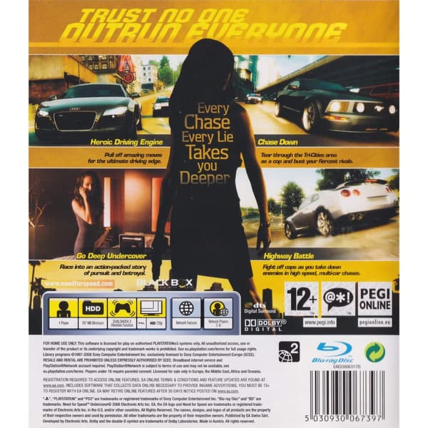 Need for Speed Undercover Playstation 3 PS3 (Brugt)