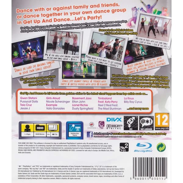 Get Up and Dance Playstation 3 PS3 Move (Brugt)