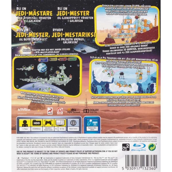 Angry Birds Star Wars Playstation 3 PS3 Nordic (Brugt)