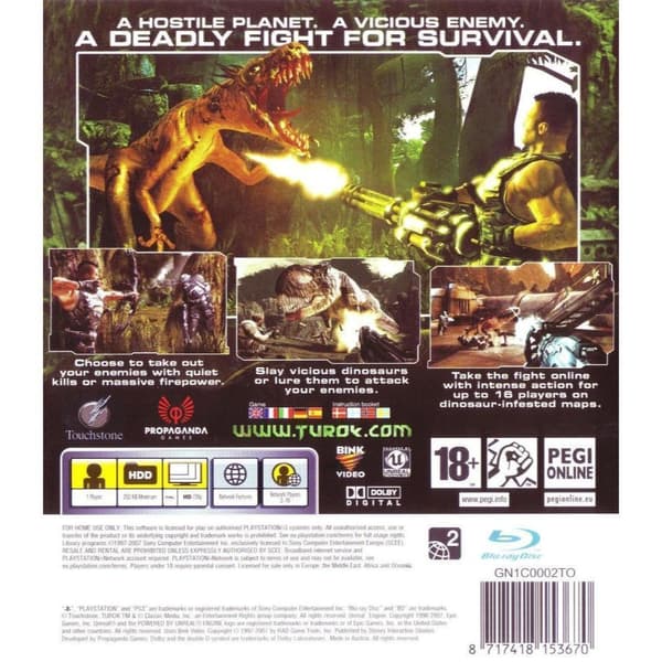 Turok Playstation 3 PS3 Nordic (Begagnad)