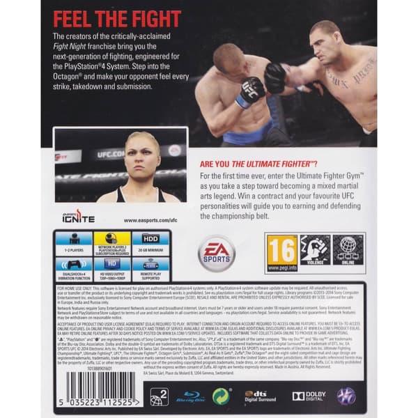 UFC Playstation 4 PS4 (Begagnad)