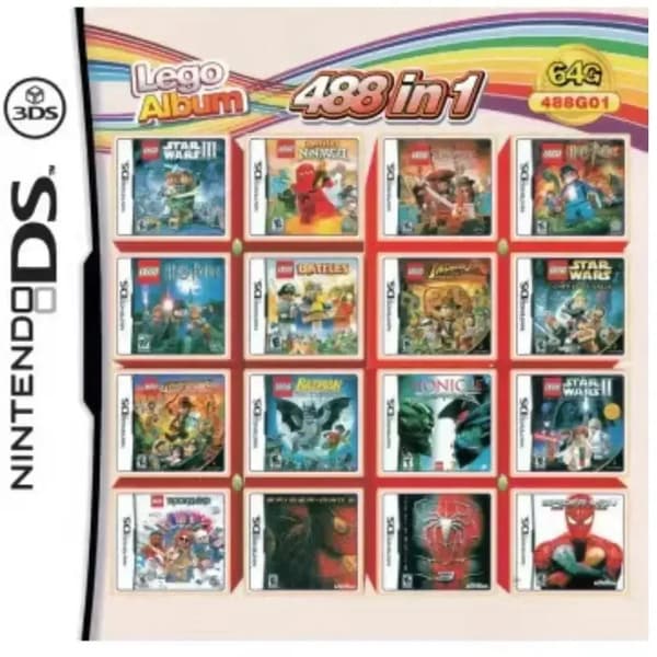 488 in 1 Nintendo DS, 3DS, DS Lite Compilation Game Cartridge Video Games