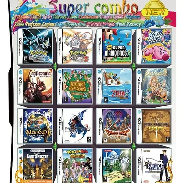 510 in 1 Nintendo DS, 3DS, DS Lite Compilation Game Cartridge Video Games
