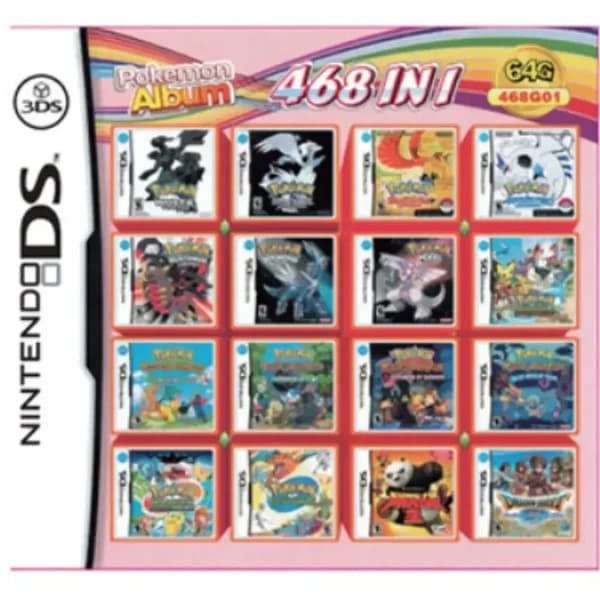 468 in 1 Nintendo DS, 3DS, DS Lite Compilation Game Cartridge Video Games
