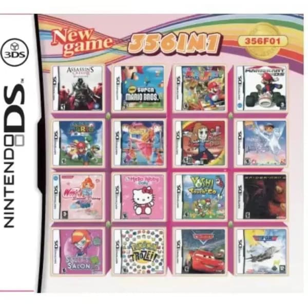 356 in 1 Nintendo DS, 3DS, DS Lite Compilation Game Cartridge Video Games