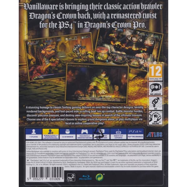 Dragons Crown Pro Playstation 4 PS4