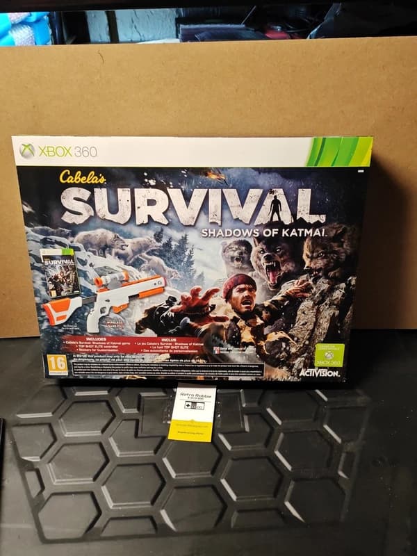 Cabela's Survival: Shadows Of Katmai Xbox 360 Game Gun PAL Mint