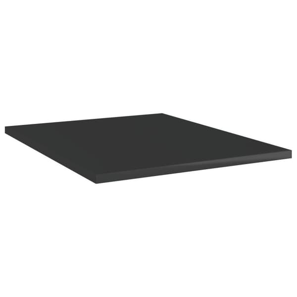 vidaXL Hylleplater 8 stk høyglans svart 40x50x1,5 cm sponplate