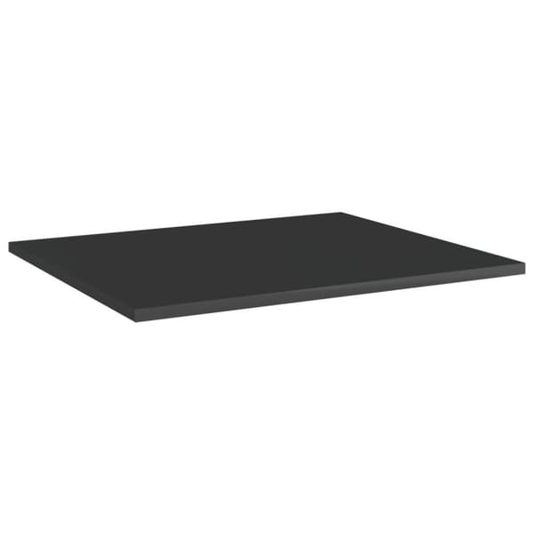 vidaXL Hyllplan 8 st svart högglans 60x50x1,5 cm spånskiva