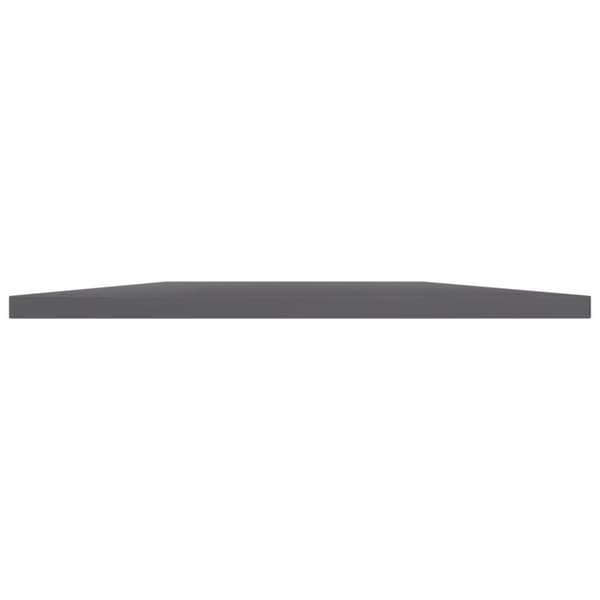 vidaXL Kirjahyllytasot 8 kpl korkeakiilto harmaa 40x50x1,5cm lastulevy