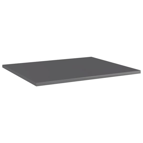 vidaXL boghylder 8 stk. 60x50x1,5 cm spånplade grå højglans