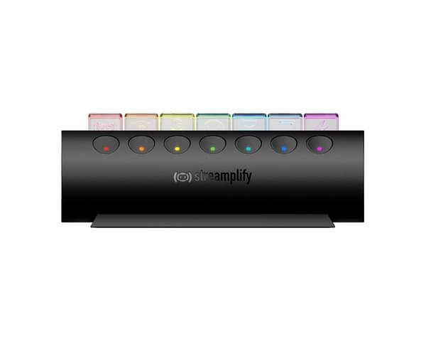 HUB CTRL 7, RGB 7-Port USB Hub, 12V - Svart