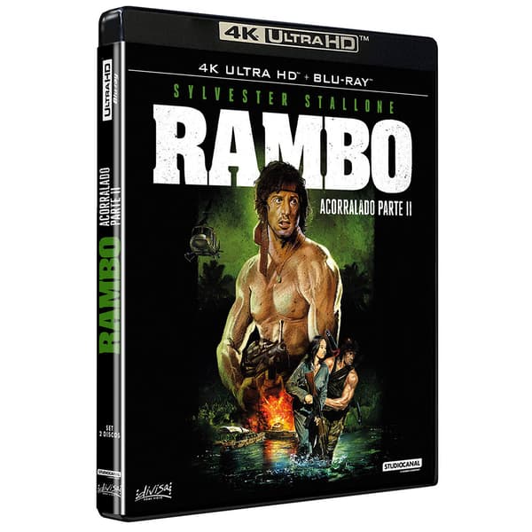 Divisa Rambo: Acorralado Parte Ii 4k Blu-ray Spansk