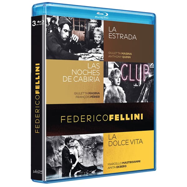 Divisa Federico Fellini 3 Blu-ray  Spanish