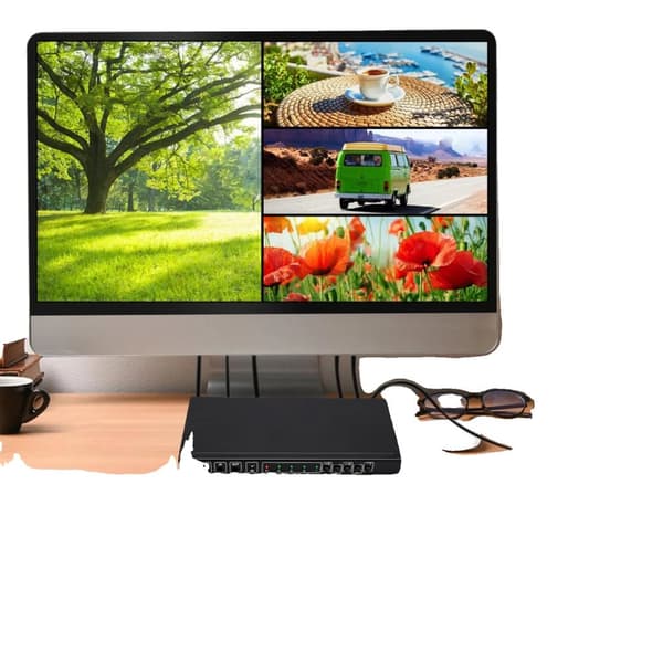4x1 HD Multimedia Switch, 4K opløsning understøttelse, Plug and Play, fjernbetjening inkluderet