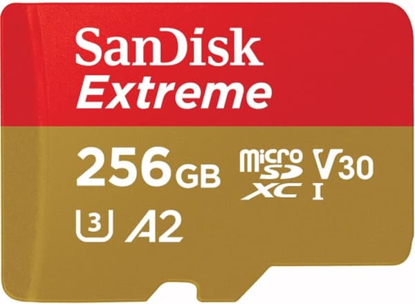 SanDisk Extreme 256 GB MicroSDXC UHS-I Class 10