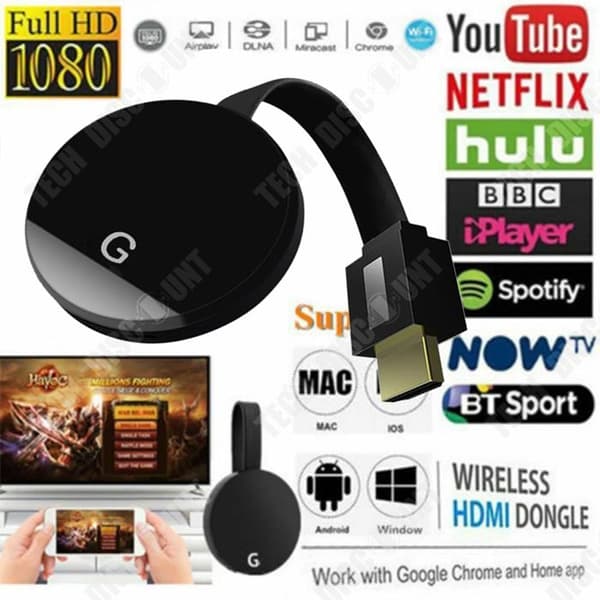 Uppgraderad version 4:e generationens HDMI 1080p HD Digital Video - Netflix Media Streamer 5G-stöd
