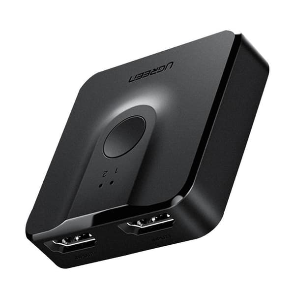 SWITCH video Ugreen, "CM217" 4K la 60Hz bi-directional, 2 x HDMI switch and HDMI splitter , negru, "50966" (timbru verde 0.8 lei)- 6957303859665