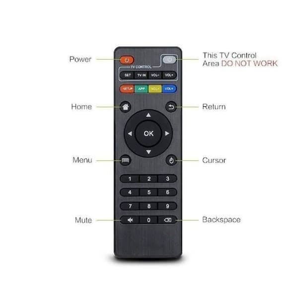 Universal infraröd IR-fjärrkontroll för Android TV Box X96, H96, H96 PRO, T95 M, T95 N, T95 X