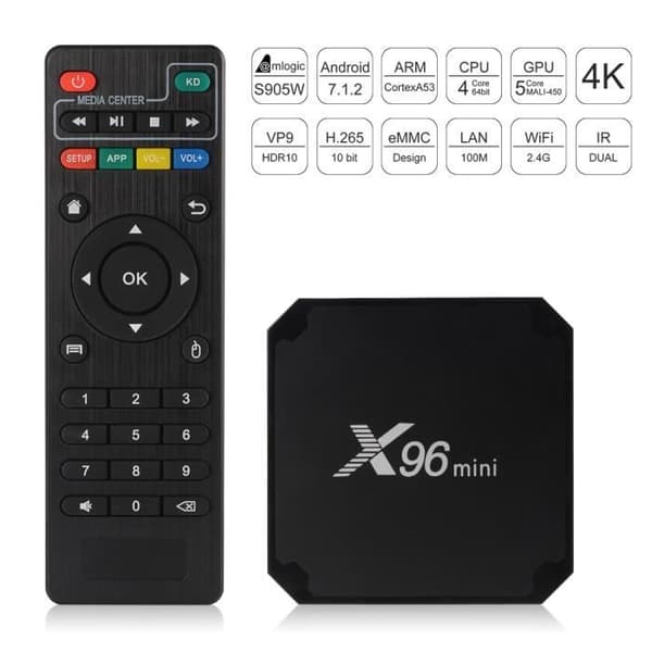 Android TV Box - X96 - Mini - 4K - 2 GB RAM - 16 GB ROM - HDMI