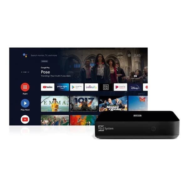 Android TV-dekodare - TELE SYSTEM - UP T2 4K - ULTRA HD - DVB-T2 HEVC - Smart TV-uppgradering