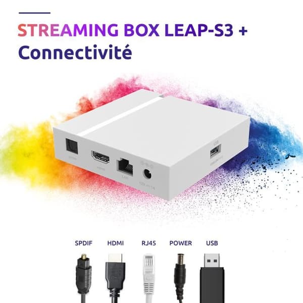 STRONG - Streaming Box Android TV 4K - LEAP-S3+ - Chromecast - Wifi - Bluetooth - Google Assistant - Dolby Atmos/Vision - HDR
