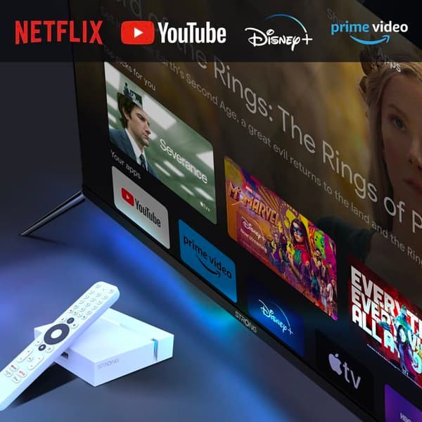 STRONG - Streaming Box Android TV 4K - LEAP-S3+ - Chromecast - Wifi - Bluetooth - Google Assistant - Dolby Atmos/Vision - HDR