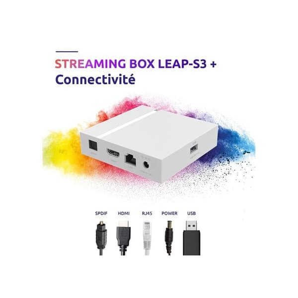 STRONG - LEAP-S3+V2 - Streamingbox Android TV 4K - Chromecast - Wifi - Bluetooth - Röstassistent Google - Dolby Atmos/Vision - HDR