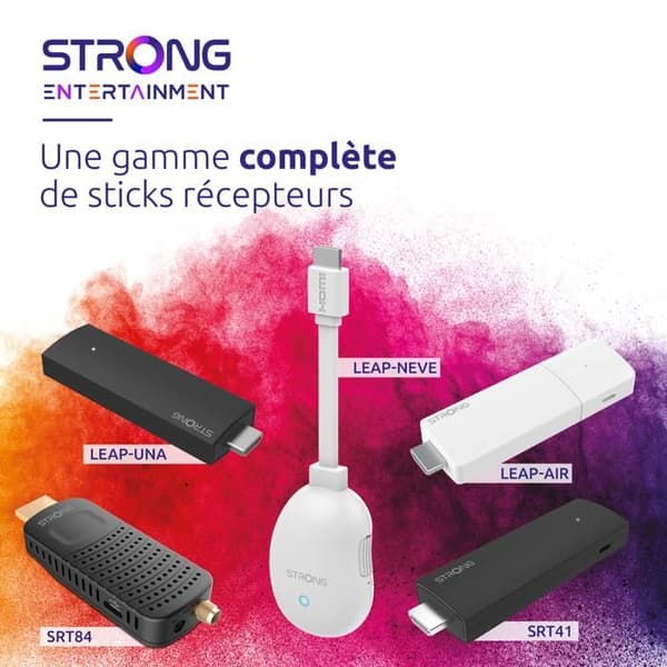 STRONG - LEAP-S3+V2 - Streamingbox Android TV 4K - Chromecast - Wifi - Bluetooth - Röstassistent Google - Dolby Atmos/Vision - HDR