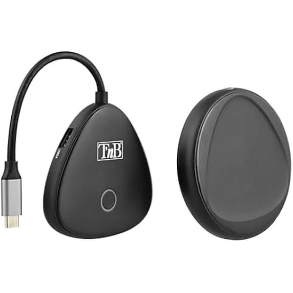 Trådlös HDMI-skärmdelning - T'nB - 4K - USB-C - Svart - 20 meters räckvidd