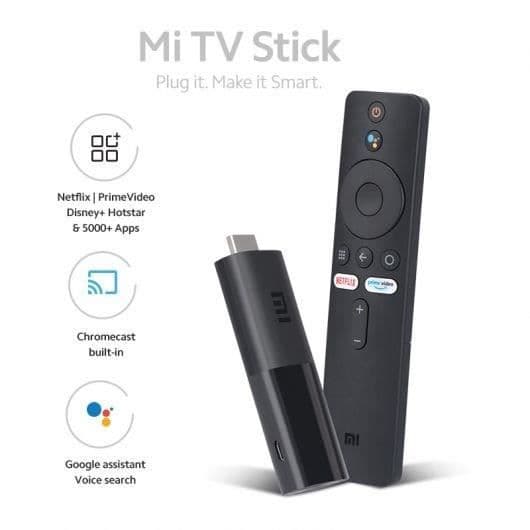 XIAOMI TV STICK 4K - Bärbar 4K-strömningsspelare - Android TV™ 11