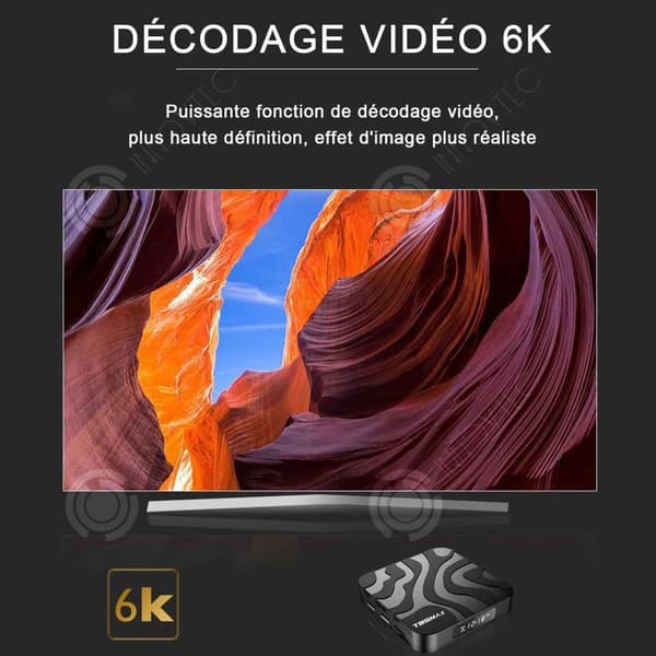 INN Smart TV Box TV 4GB+64GB 8K HD Wifi Set-top Box Internet Bluetooth Cast Screen Multimedia Player Box TV Box Internet Set-top Box
