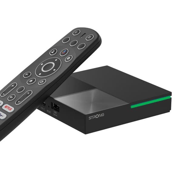 Box Android TV 4K - STRONG - LEAP-S3 PRO - Chromecast - Google Röstassistent - Wifi 6 - 32Go Svart