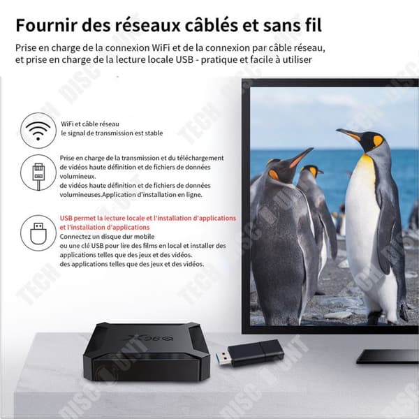 TD Smart TV Box TV 2GB +16 GB 4K HD Wifi Set-top Box Hem Bluetooth Cast Screen Multimedia Player Box TV Box Internet Set-top Box