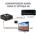 Miniatyrbild 3 av 4: HDMI Extractor stöder ljud- och video-HD-adapter HDMI till HDMI ARC-konvertering 1080p 4K HD-hårdvarumediatillbehör