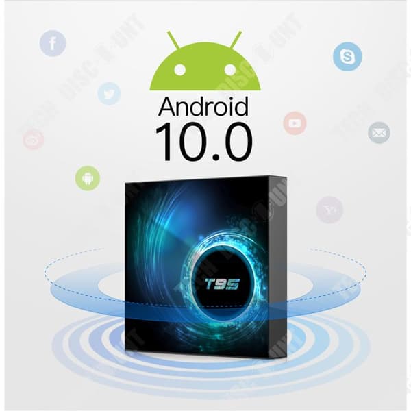 TD 1 stycke T95 Android TV set top box 4G+32G dubbel WIFI+Bluetooth smart nätverk TV box 6K Android nätverk set top box TV box TVBOX