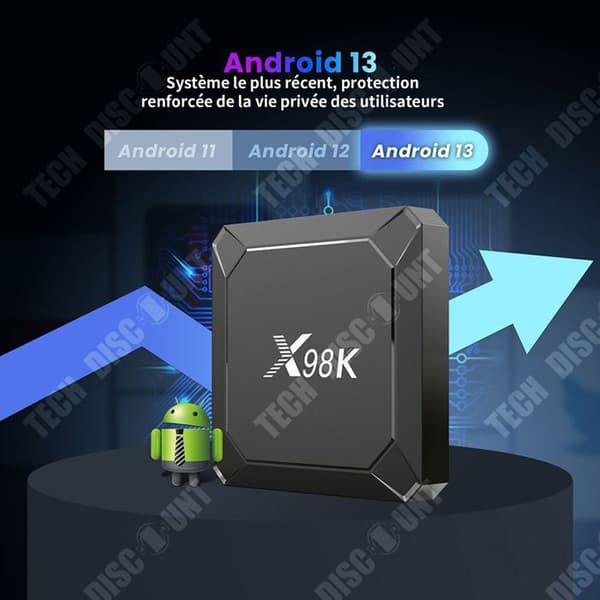 TDD Set Top Box 4GB+32GB Dual Band Wifi Bluetooth Casting Media Box Fjärrkontroll Media TV Box Smart TV Box