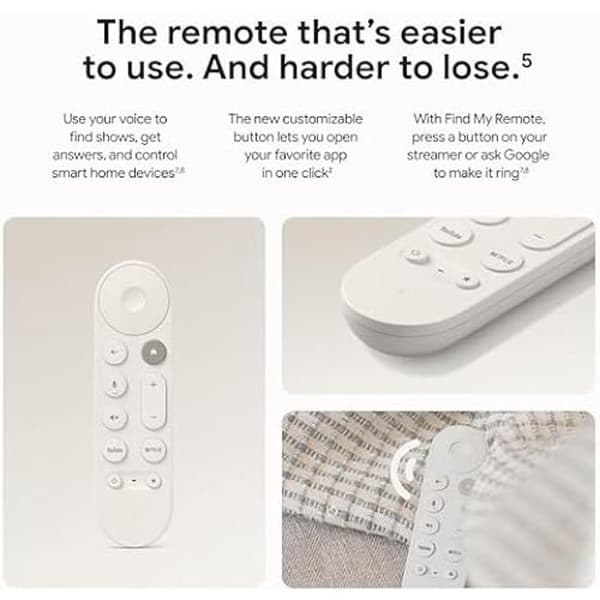 Streamer TV 4K - GOOGLE - Modell med röststyrning - 32 GB lagring - Dolby Vision - HDMI 2.1