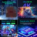 Miniatyrbild 3 av 4: INN TV Box android dubbel Wi-Fi/bluetooth ultra HD 4K hårddisk kapacitet 16Go stöd för USB/WIFI/HDMI/AV gränssnitt