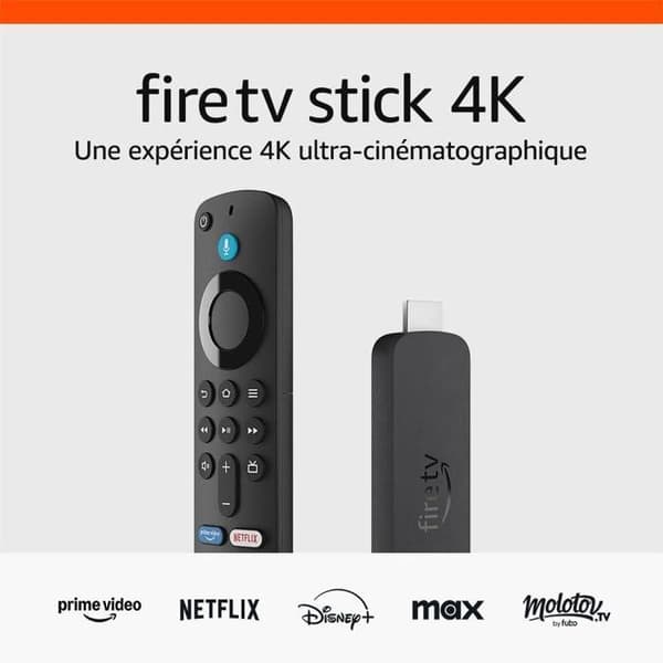 Amazon Fire TV Stick 4K (nästa generation) | Strömningsenhet med stöd för Wi-Fi 6 och Dolby Visi-teknik Svart