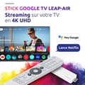 Miniatyrbild 2 av 6: STRONG - LEAP-AIR - Streaming Box Google TV 4K - Chromecast - Wifi - Bluetooth - Google Assistant - Dolby Atmos/Vision - HDR