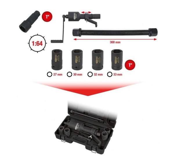 Effektmultiplikator sæt 1´´, 1:64, KS Tools