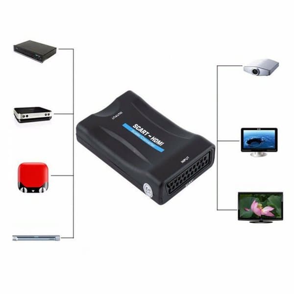 Scart til HDMI Converter 1080p