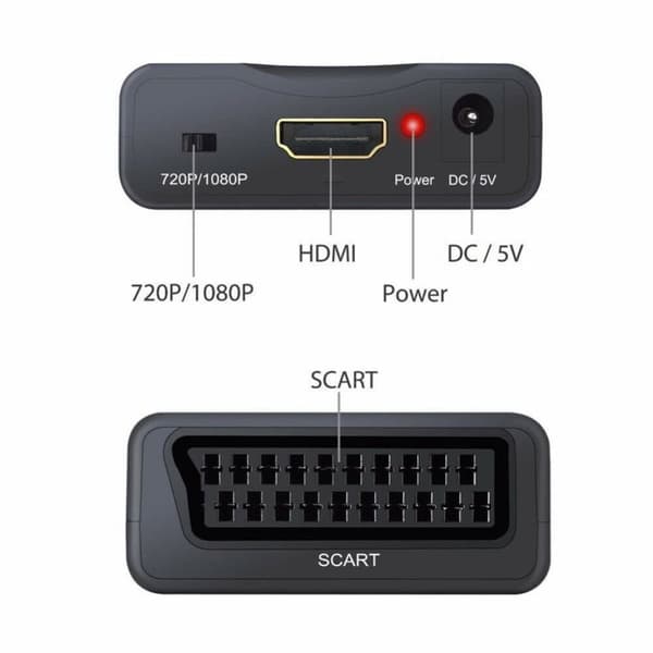 Scart til HDMI Converter 1080p