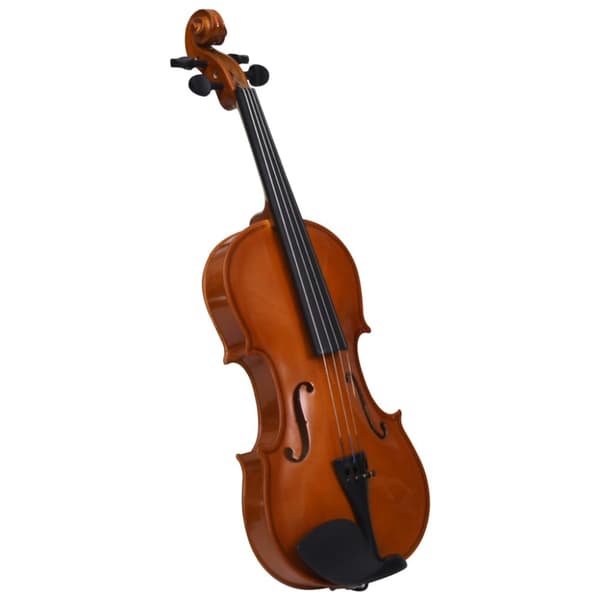 Violiner - Living violinsæt med violinbue og hagestøtte 4/4 mørkt træ