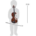 Miniatyrbild 4 av 4: Violin för barn - HANDELSHAUS LEGLER - Liten fot 7027 - Plast i trälook - Svart rosett