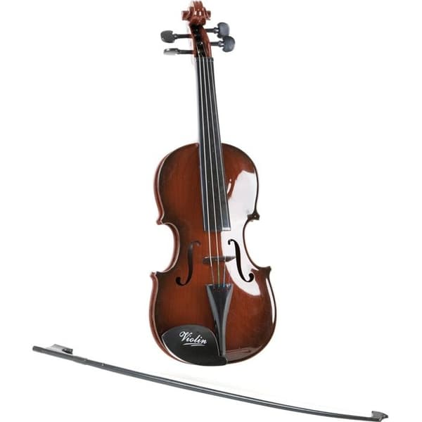 Violin för barn - HANDELSHAUS LEGLER - Liten fot 7027 - Plast i trälook - Svart rosett